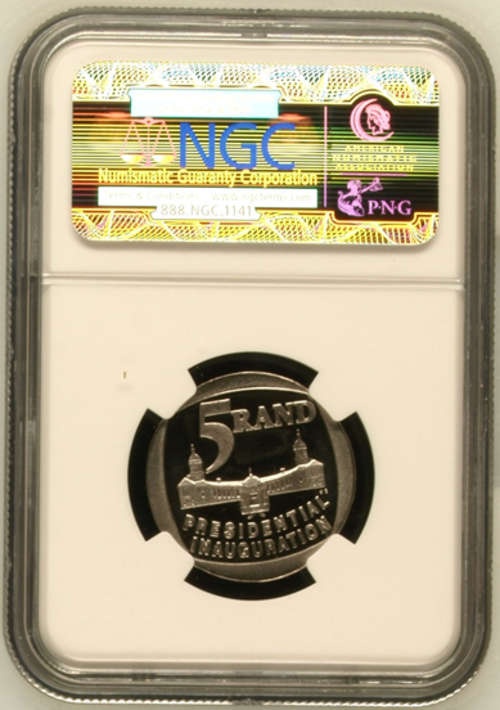 Nelson Mandela 1994 Presidential Inauguration R5 NGC PF68