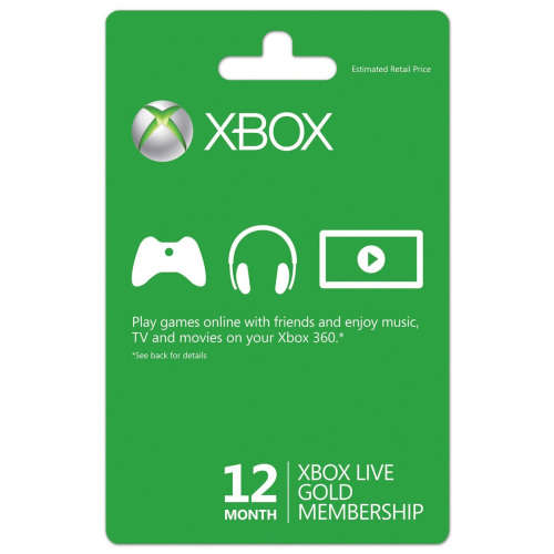 12 Month Xbox Live Gold Membership - instant delivery