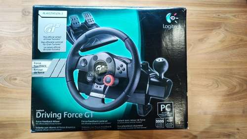 Logitech Driving Force GT Force Feedback sim racing wheel and pedals for PC and PS3 (some PS4)
