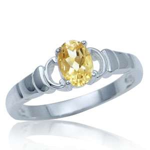 NATURAL CITRINE RING SIZE P