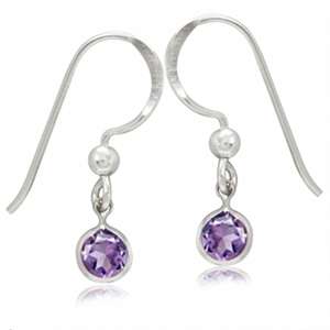 {CRAZY R1 START!} Lovely {Genuine} Amethyst Dangle {935 Silver} Earrings!