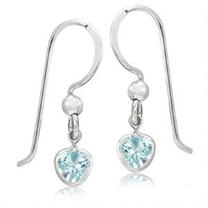Natural Sky Blue Topaz Earrings!
