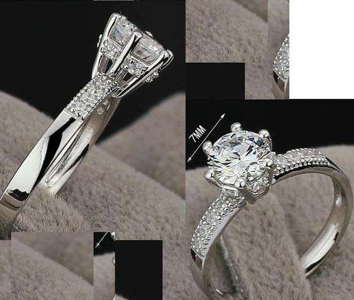 ENGAGEMENT SOLITAIRE SOLID SILVER RING