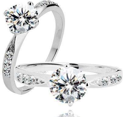 {CRAZY R1 START!} Classic 925 Silver *dainty* Simulated Diamond Ring