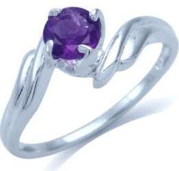 BEAUTIFUL NATURAL AMETHYST SWIRL RING