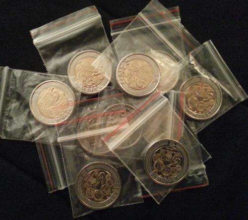 *** 3 X 2011 SARB 90TH ANNIVERSARY UNC R5 COINS***