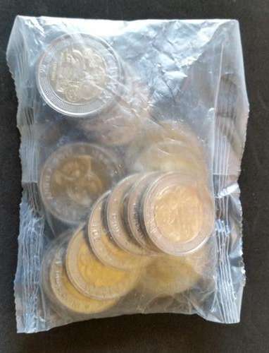 2011 90TH ANNIVERSARY SARB R5 COINS UNCIRCULATED SEALED IN PACKS.BID PER COIN TO TAKE 20 COINS.