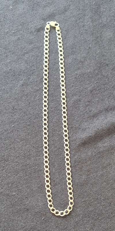 ***925 STERLING SILVER NECKLACE - LENGTH 60CM, WIDTH 8MM, WEIGHT 24 GRAMS***