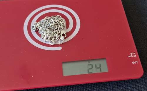 ***925 STERLING SILVER NECKLACE - LENGTH 60CM, WIDTH 8MM, WEIGHT 24 GRAMS***