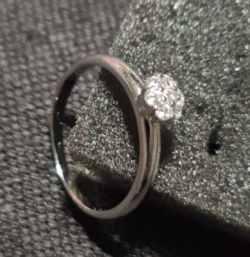 ***LUXURY 925 CZ CLASSIC CLUSTER RING***