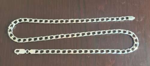 ***A Heavy Chunky sterling Silver Necklace***