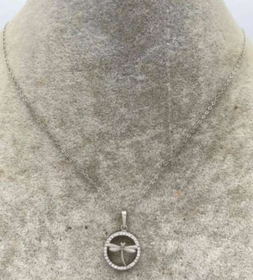 ***ELEGANT DRAGONFLY 925 STERLING SILVER NECKLACE & PENDANT***
