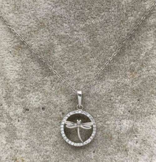 ***ELEGANT DRAGONFLY 925 STERLING SILVER NECKLACE & PENDANT***