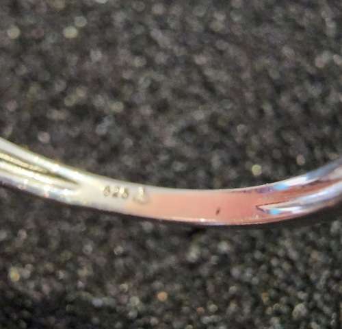 ***ELEGANT DOUBLE HALO STERLING SILVER CUBIC ZIRCONIA RING***
