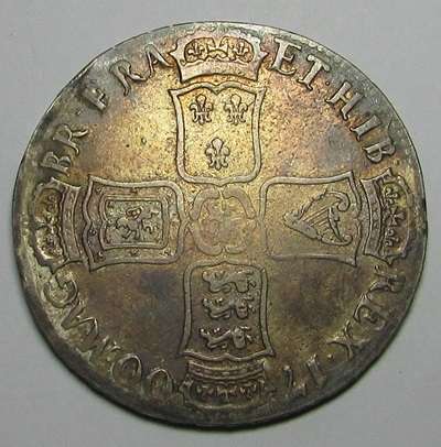 Great Britain 1700 Silver Half Crown
