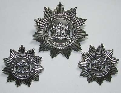 SWA Police Chromed Cap and Collar Set ( 1st Issue )