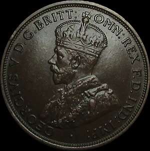 1912 H Australia Brown Penny