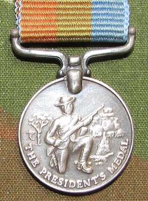Rhodesia - Presidents Medal for Shooting Miniature Medal
