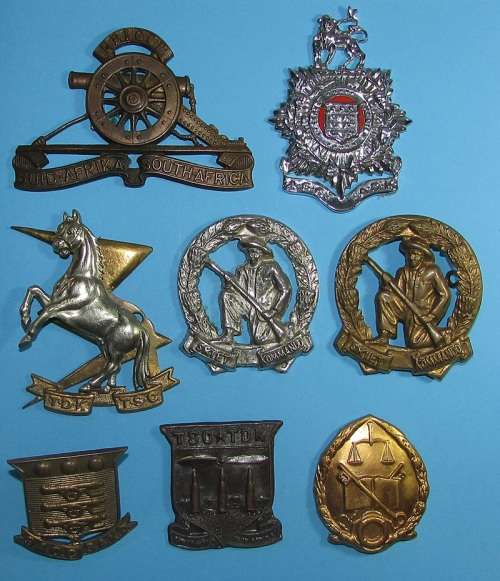 SADF - Collection of 8 Cap Badges