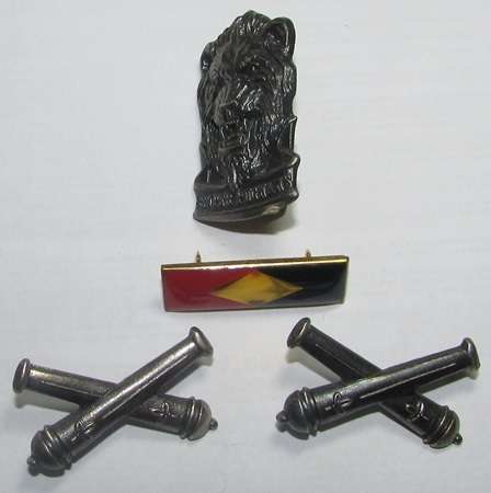 SADF - SWATF Artillery Beret Bar and Collars with Reaction Force Cap Badge