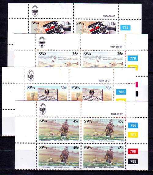 1984 SWA - Centenary of German Colonisation set in MNH Controls