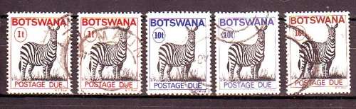 Botswana Used Postage Due's