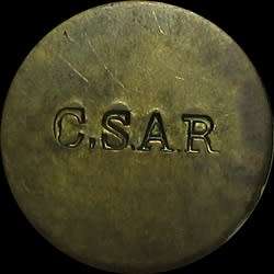 C.S.A.R Railway Token