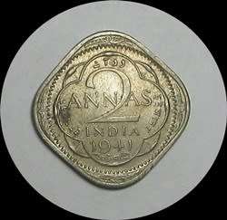 1941 India 2 Annas