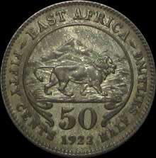 1922 East Africa Half Shilling