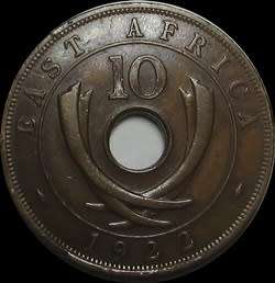 1922 East Africa 10 Cent