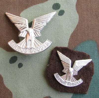 Rhodesian Selous Scouts Cap and Collar Badge - Reuteler