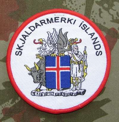 Skjaldarmerki Island Fire and Rescue Patch