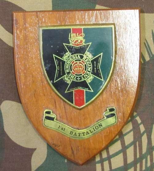 Rhodesia Regiment Plaque