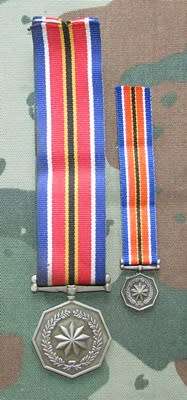 SANDF - Full Size Tshumelo Ikatelatho Medal with Miniature Medal
