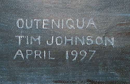 Outeniqua " Tim Johnson " 1997 - Poster - Measures 450MM by 350MM