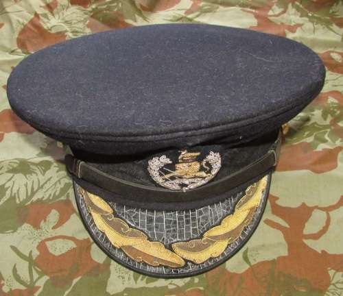 Rhodesia - " RARE " BSAP Officers Peak Cap in Near Mint Condition
