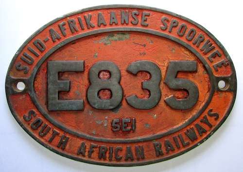 Original Period SAR/SAS " E 835 " Plate