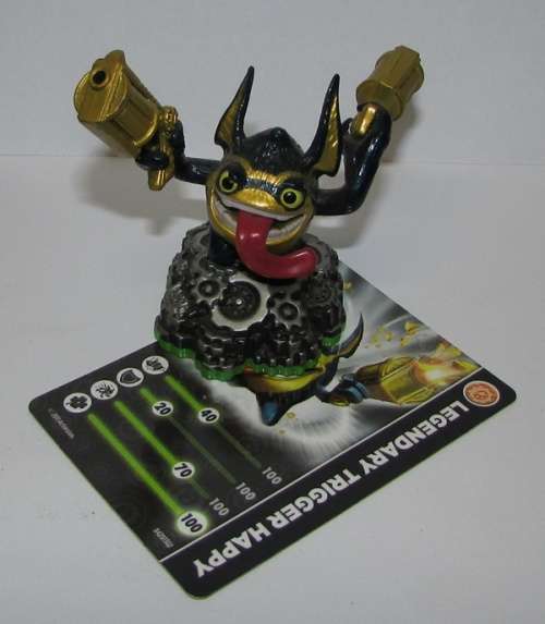 Skylanders Spyros Adventure - Legendary Trigger Happy with Card