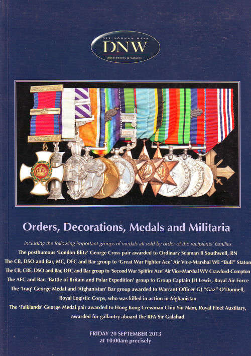 Great Reference - DNW September 2013 Medal Auction Catalogue