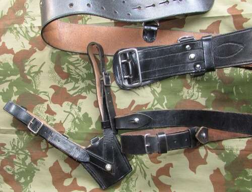 Rhodesia - " BSAP " 1964 Leather Belt with Frog " Hobson and Sons London "