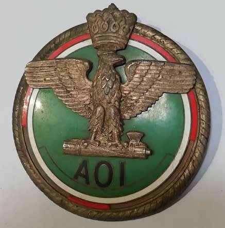 Italy - Rare Italian WW2 Facist " Africa Orientale Italiana " Indigenous Noble Badge