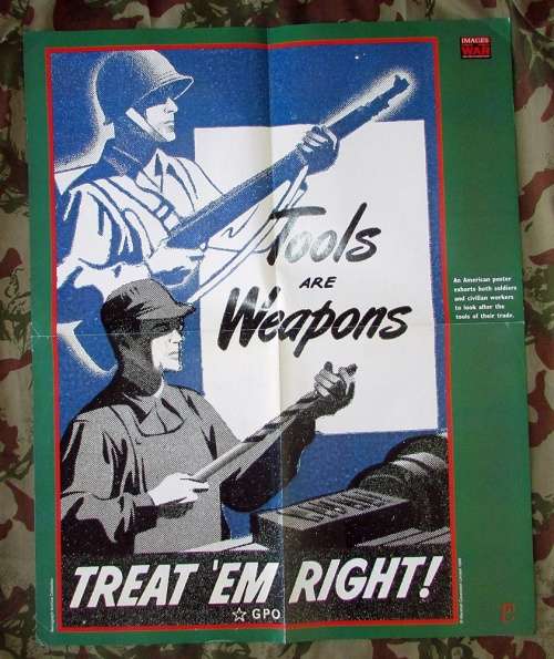 Images of War " Re-Production " World War Two Era Poster ( 550MM by 450MM )
