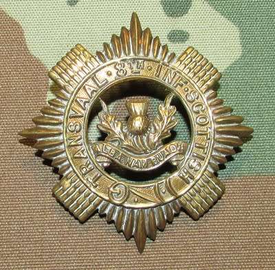 Transvaal 8th Infantry Scottish Cap Badge