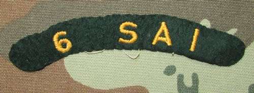 SADF - 6 SA Infantry Shoulder Title