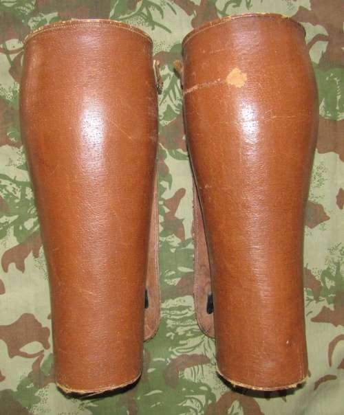 World War Two Era Leather " Gaiters "
