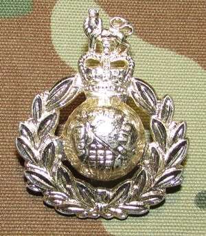 Royal Marines Adonised Cap Badge