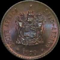 1970 Republic of South Africa 1/2 Cent