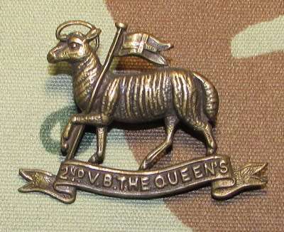 UK - 2nd Volunteer Battalion Queens West Surray regiment Cap Badge