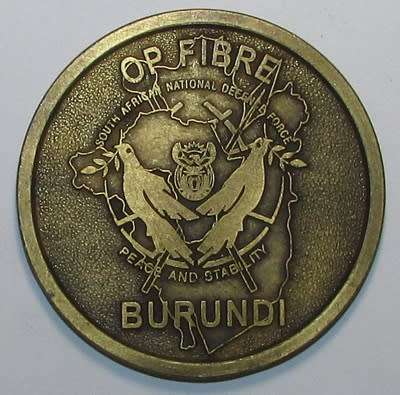 SANDF - Ops Fibre ( Burundi ) Medallion
