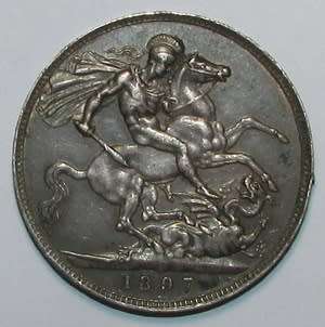 Great Britian - 1897 Queen Victoria Silver Crown